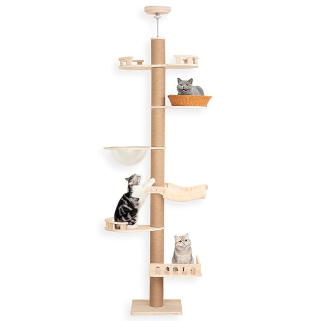 POOKIE 吸盤式キャットタワー 約20kg耐荷重　宇宙船 小動物用品 POOKIE 吸盤式キャットタワー 約20kg耐荷重 宇宙船
