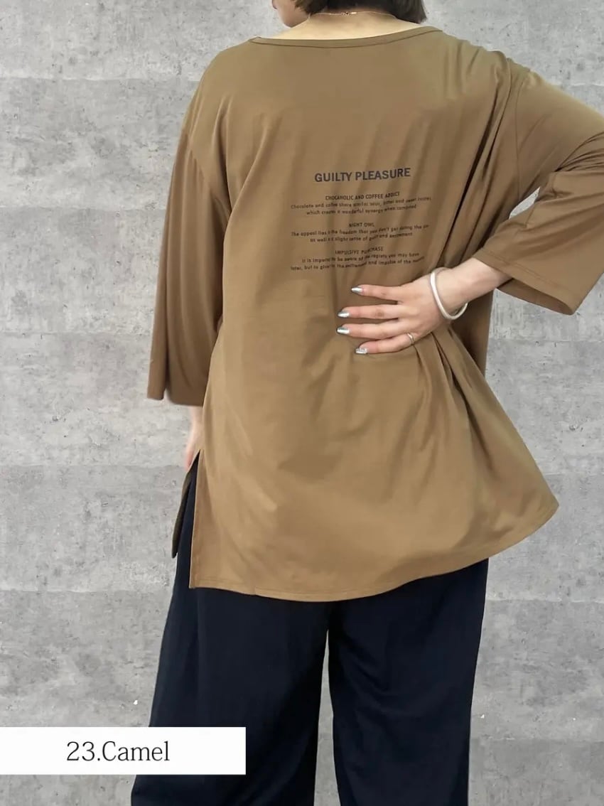 【送料無料】AnnaKerry(アンナケリー)"GUILTY PLEASURE" Tシャツ ロンT ロンTee オーバーサイズ 華奢見え 85252960