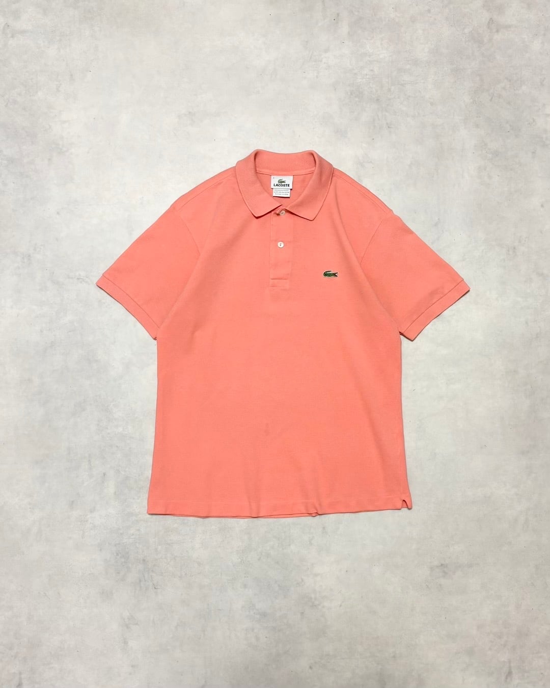 【Used】“LACOSTE” Polo Shirt Salmon Pink