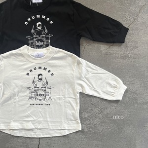 DRUMMER OJI  L/S Tシャツ(フリーサイズ)