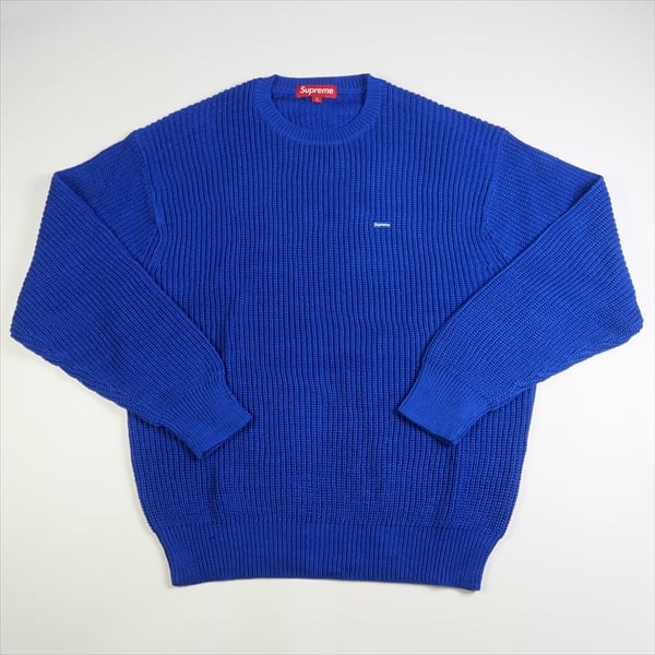 Supreme Small Box Ribbed Sweater Royal M - ニット/セーター