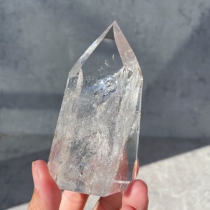 虹がすごい◎ミナスジェライス産クリアクォーツ タワー14◇ Clear Quartz ◇ 天然石・鉱物・パワーストーン