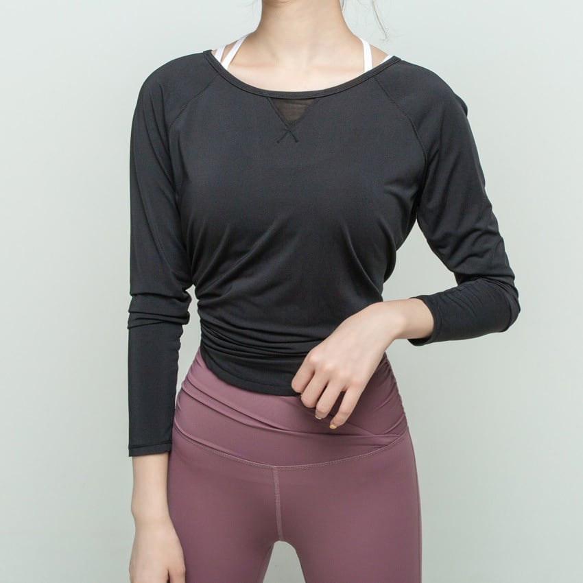 メール便】バックメッシュヨガトップス／yoga185 | DAY CLOSET