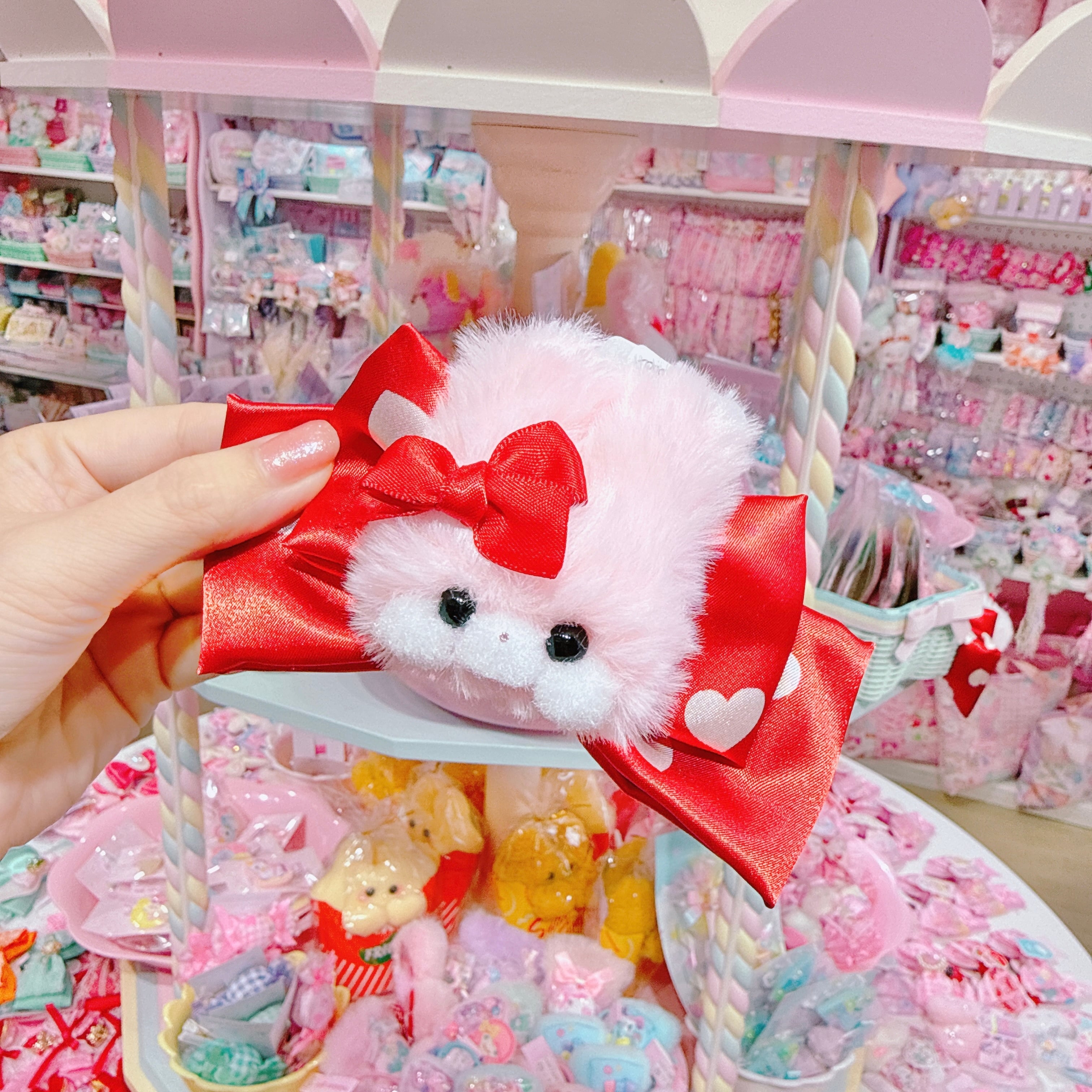 【G6】43-28バレンタインモグモグちゃんヘアクリップ