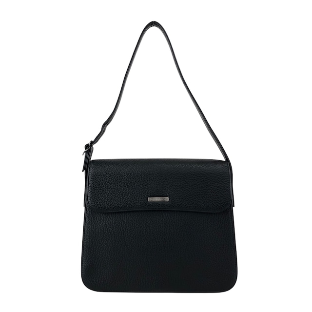 Yves Saint Laurent イヴ・サンローラン ショルダーバッグ ブラック ロゴ レザー セミショルダーバッグ vintage ヴィンテージ オールド vgm3f4