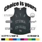 Choice is yours Tank : dark grey : ロゴ色選択、有料ナンバリング可能商品