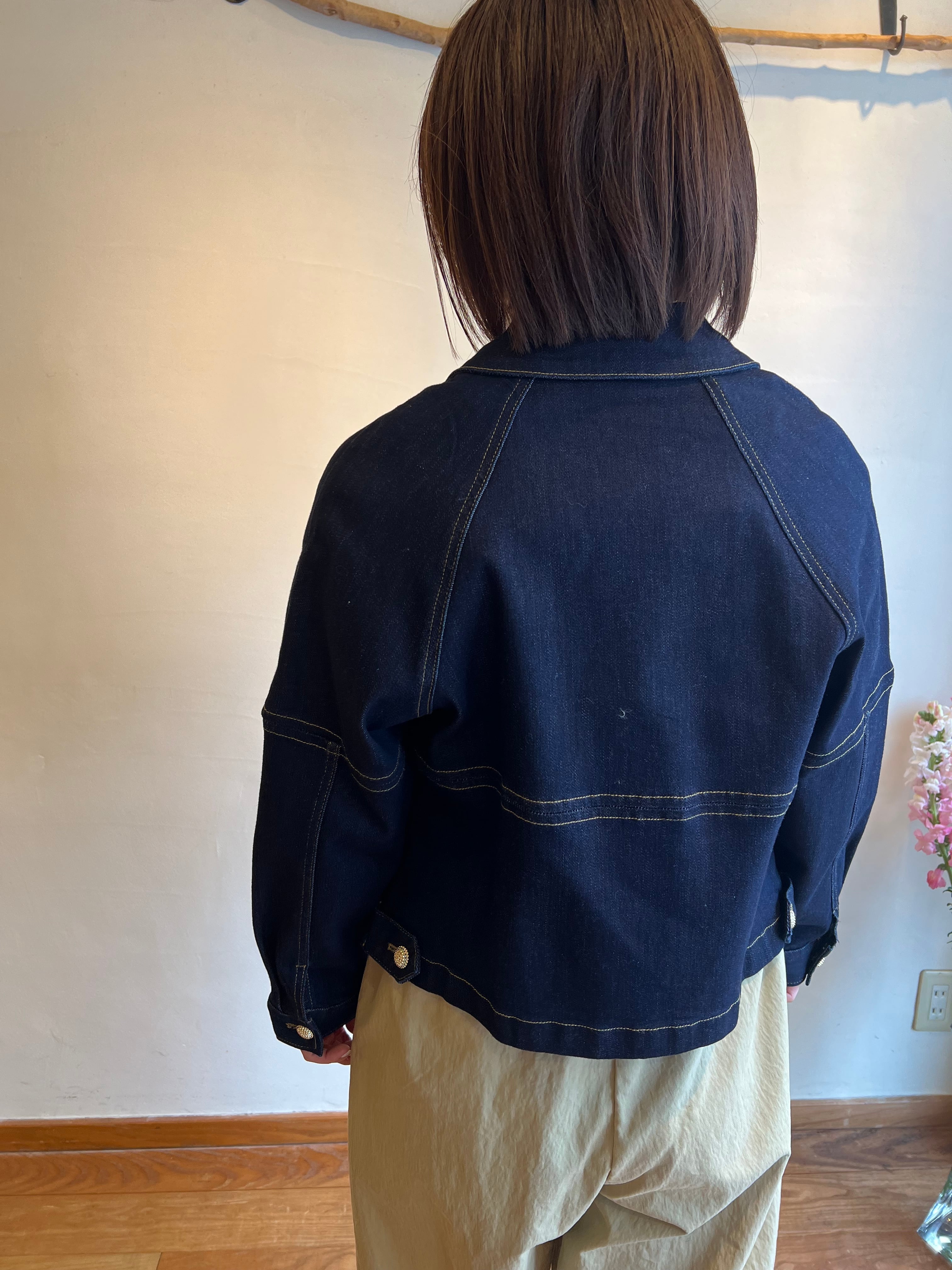 MARGAUX VINTAGE / 襟付きラグランスリーブGジャン | anouk