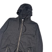 LANVIN en Bleu ランバンオンブルー ダブルジップ パーカー フーディー 50/ダークグレー系 メンズ