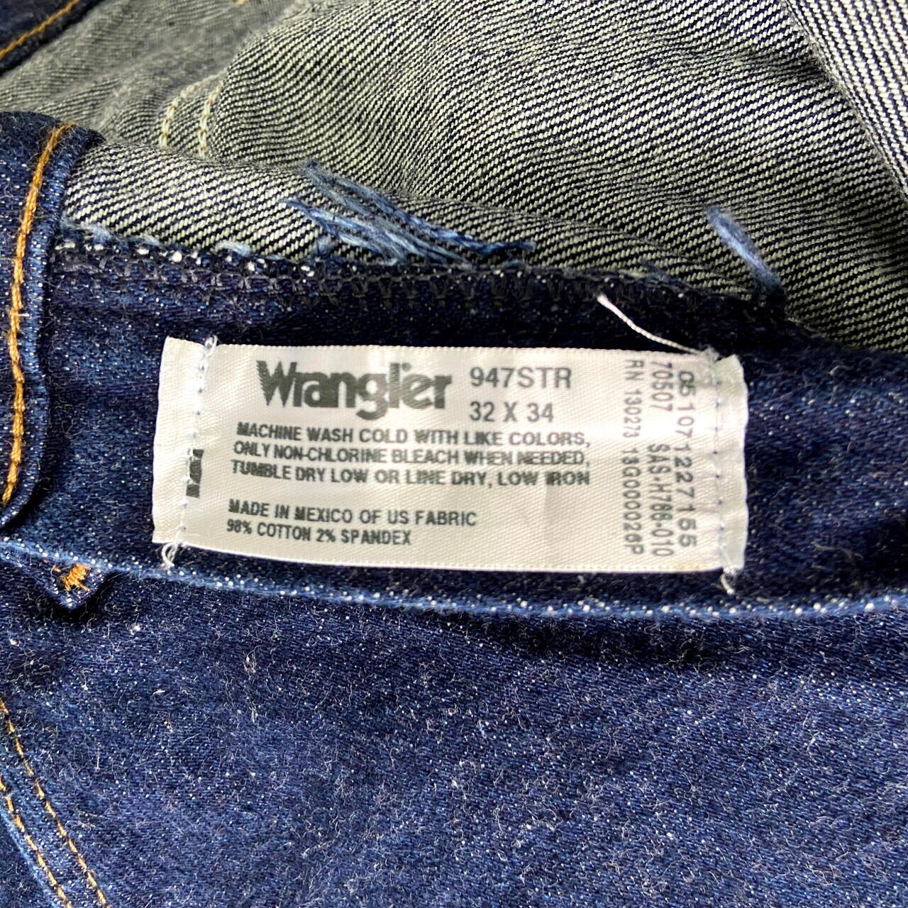 90年代 Wrangler ラングラー 濃紺 ストレート デニムパンツ ジーンズ