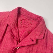 45R フォーティファイブアール シェルボタン テーラードジャケット /レッド レディース