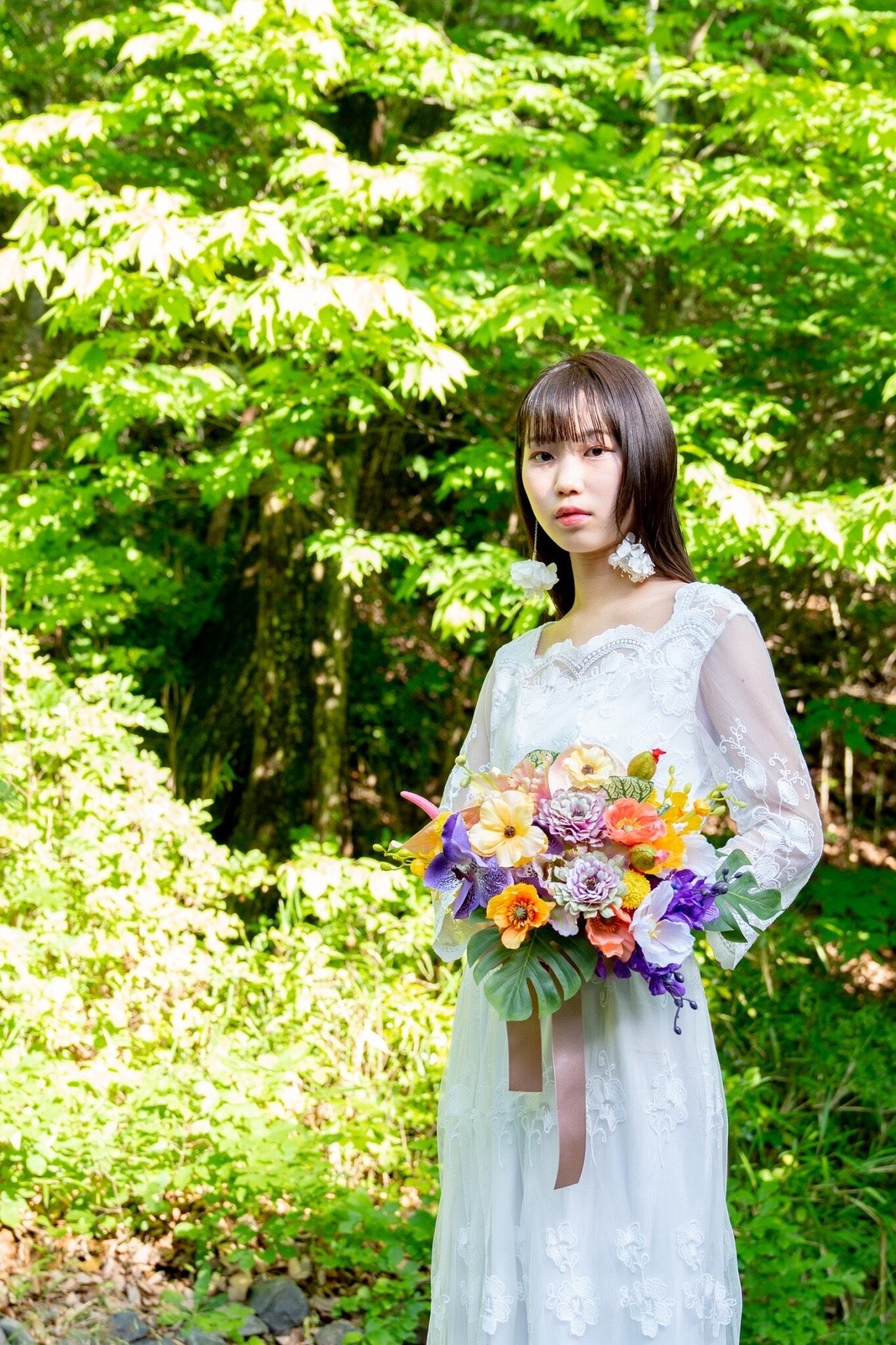 レンタルブーケ ポピーラウンドブーケD 往復送料込み 花嫁