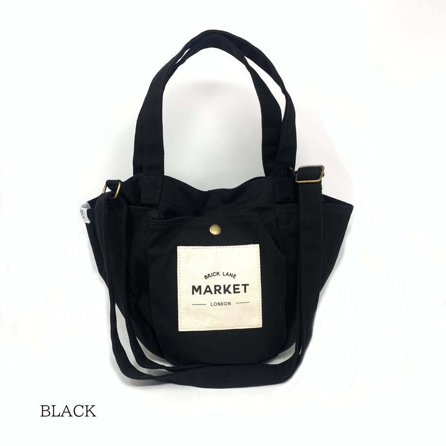 JOUET (ジョエット) スモール マーケット オーバー ポケット トート ブラック J5921