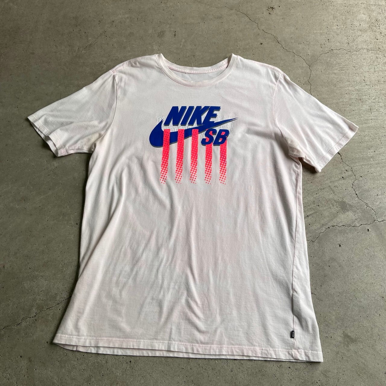 Nike Sb ナイキ プリントtシャツ メンズl 古着 薄ピンク ｔシャツ Ts26 Ss27 50 Cave 古着屋 公式 古着通販サイト