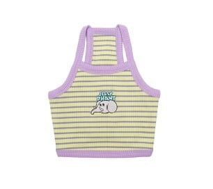 予約【andblank】Jelly Phant Stripe Crop Top