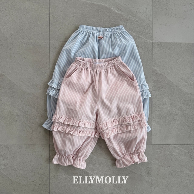 【取寄】elly molly|maren stripe pants|マレンストライプパンツ|5-15|kids&jr|26 summer