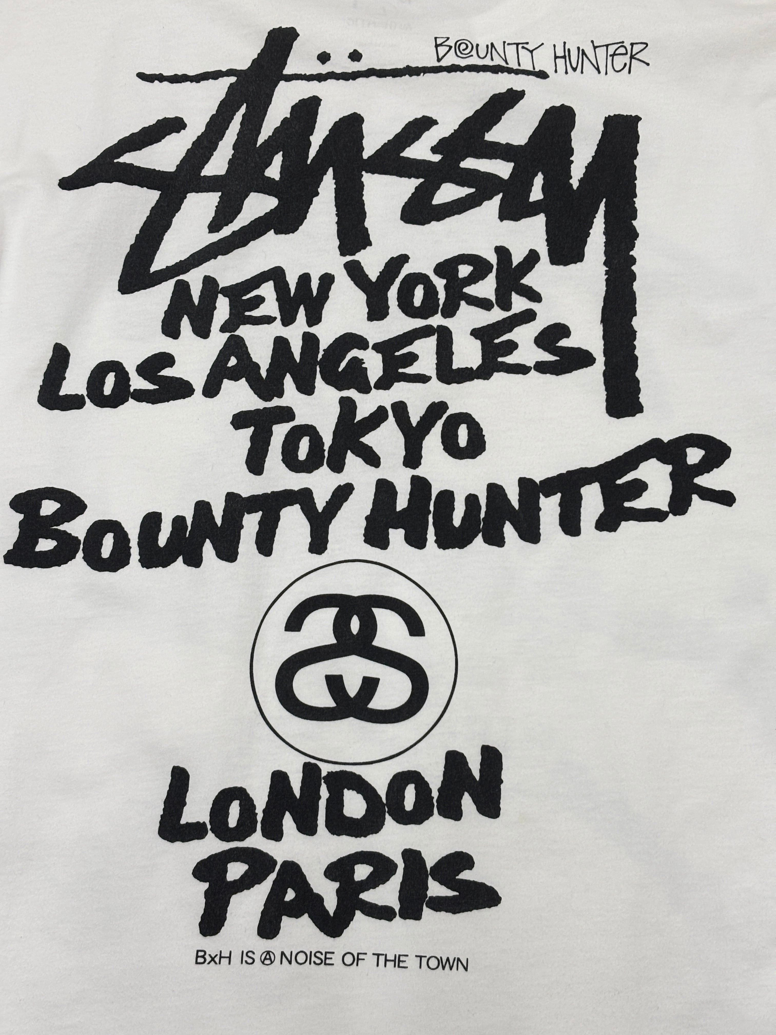 10s STUSSY × BOUNTY HUNTER/30th Anniversary/World Tour Tee/L/30