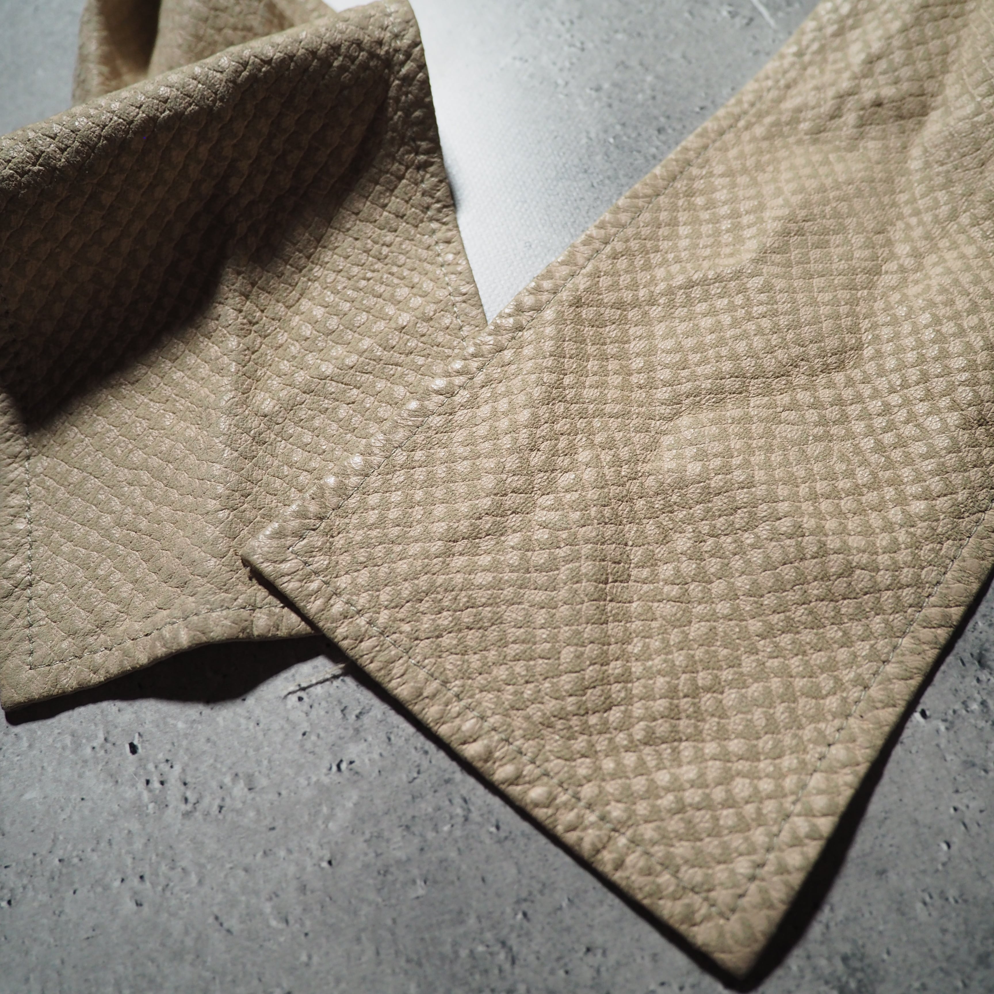 ” Unknown ” suede leather custom vintage loose pull over Tee