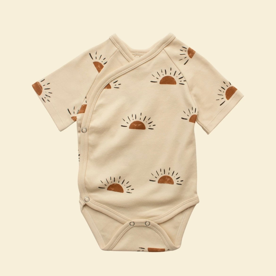 【即納】ziwi baby / Short-sleeve Kimono Bodysuit / Sun