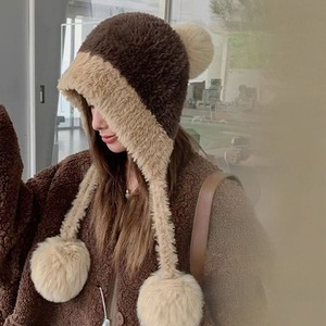 ニット帽 ボア 帽子 レディース 秋冬 韓国 防寒 保温 ふわふわ もこもこ おしゃれ 大人 かわいい ポンポン付き ニットキャップ 小顔 大人可愛い 大人女子