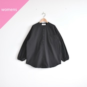 euphoric | Check Shirt チェック バンドカラーシャツ