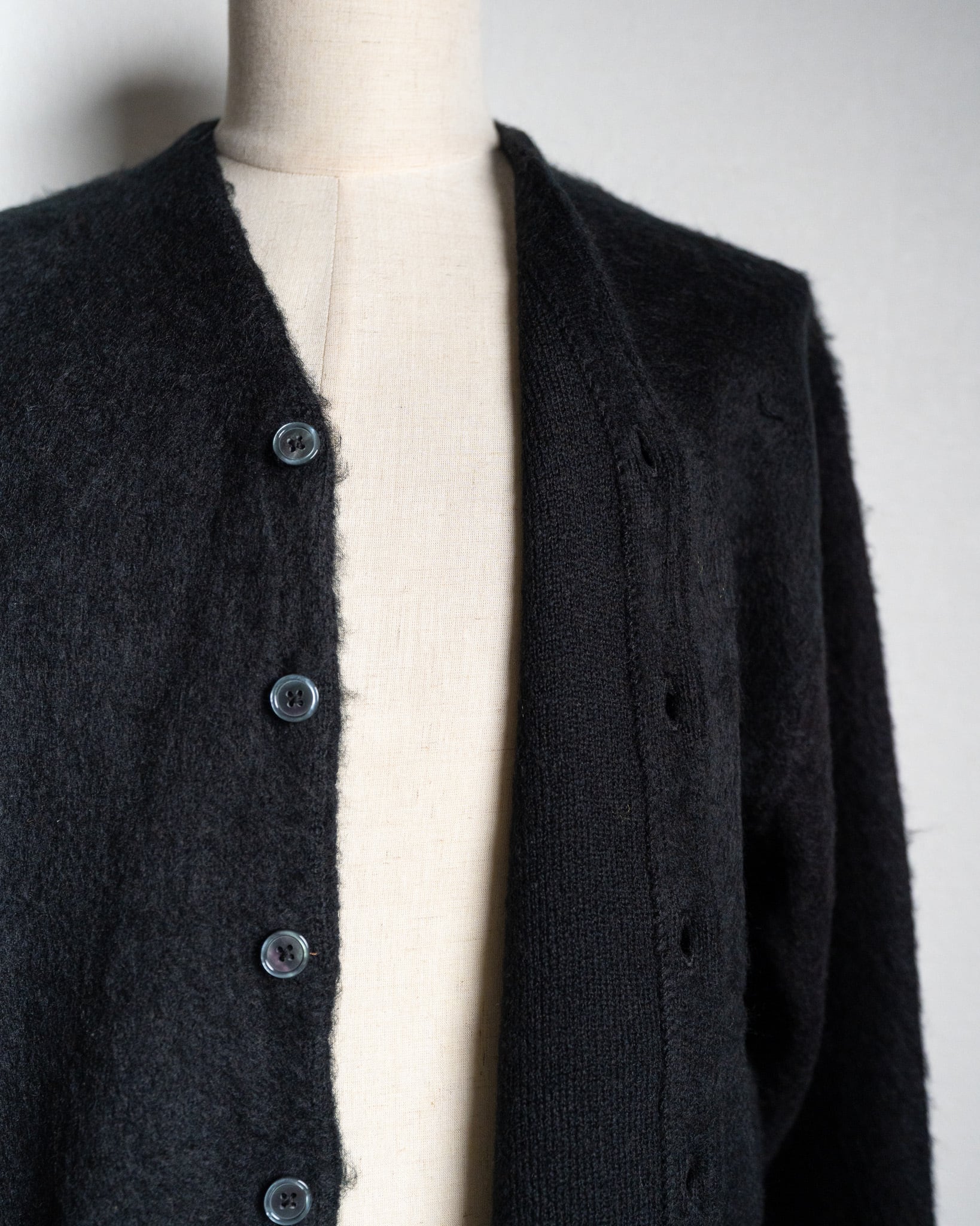 TOWN CRAFT】Solid Shaggy Cardigan 