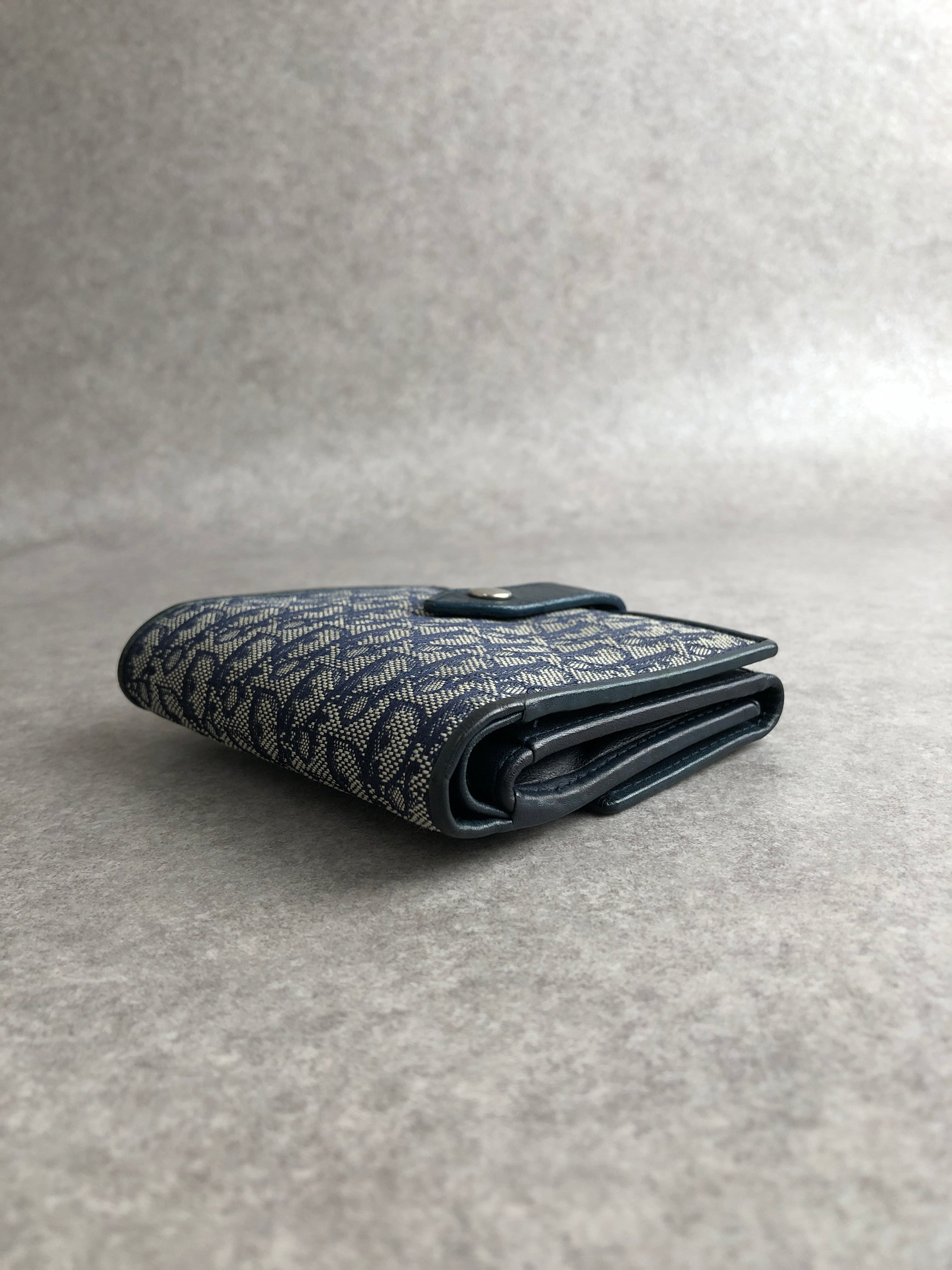 Christian Dior クリスチャン ディオール トロッター 財布 ネイビー