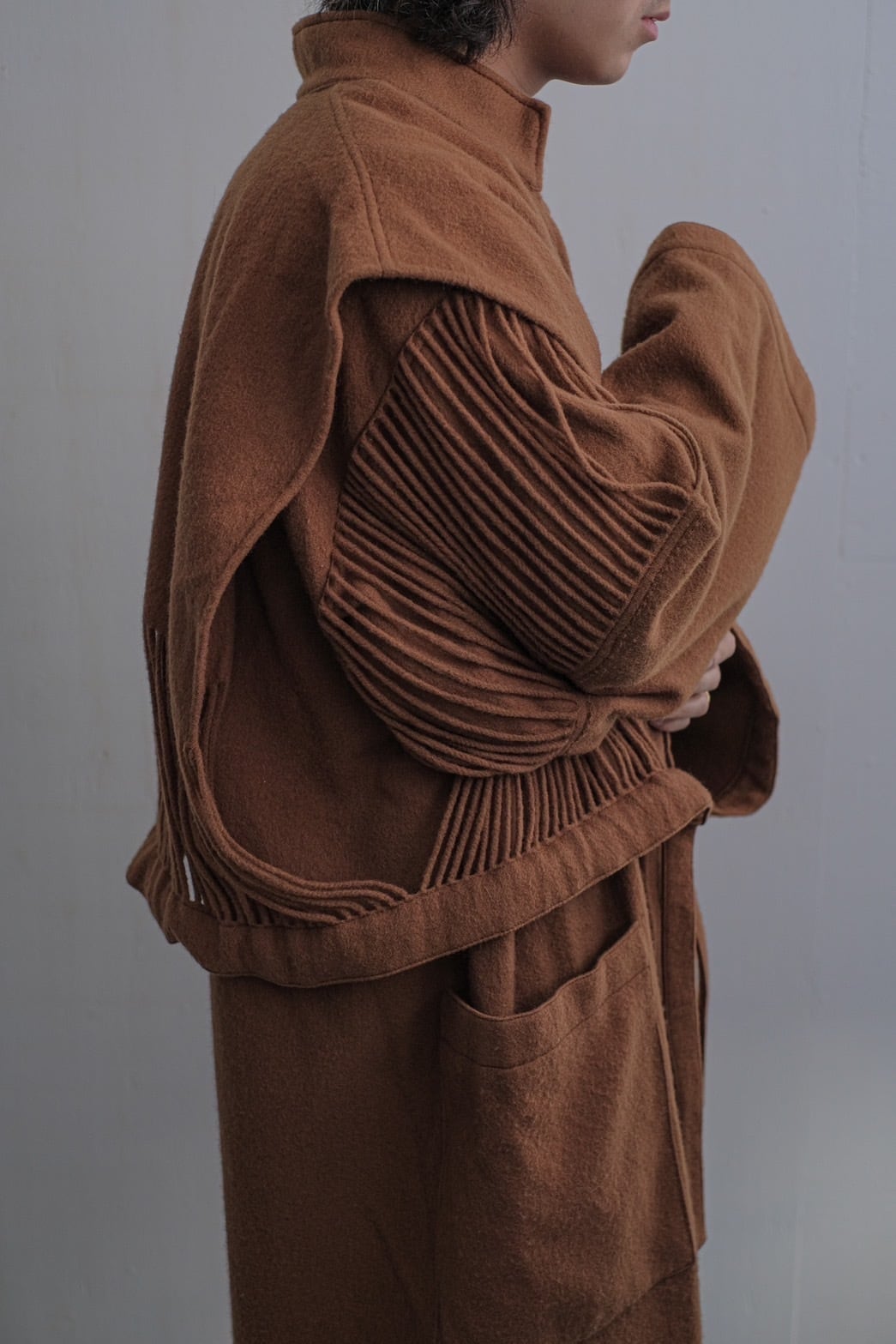 1980s Jean-Charles de Castelbajac wool coat | puzzle