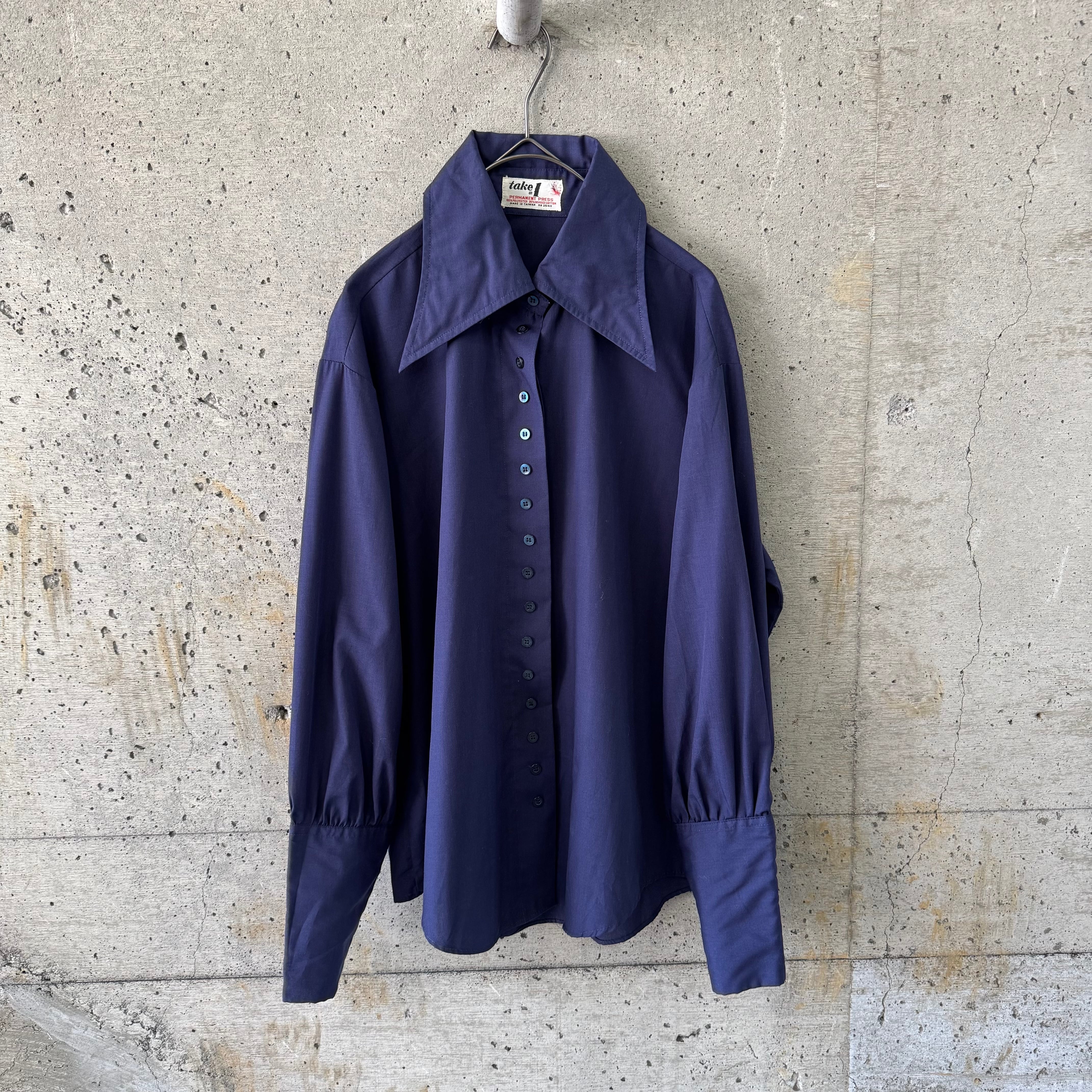 Navy Lots of Button Blouse