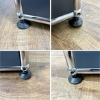 USM Haller Sideboard ユーエスエム ハラー サイドボード 1列 2段 オープン×2 アントラサイト サイドボード リビングボード モダン 収納【中古】【200サイズ】