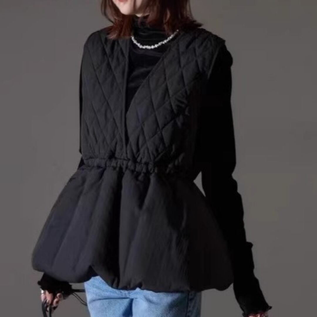 キルティング フレアー ベスト 3412351