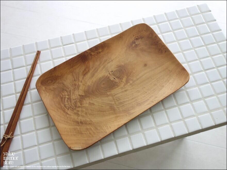 チーク無垢材 オーバルプレート27cm 木皿 中皿 木の皿 ウッドディッシュ お皿 和食器 木製食器 ナチュラル 天然木 ウッドトレイ 27x17cm