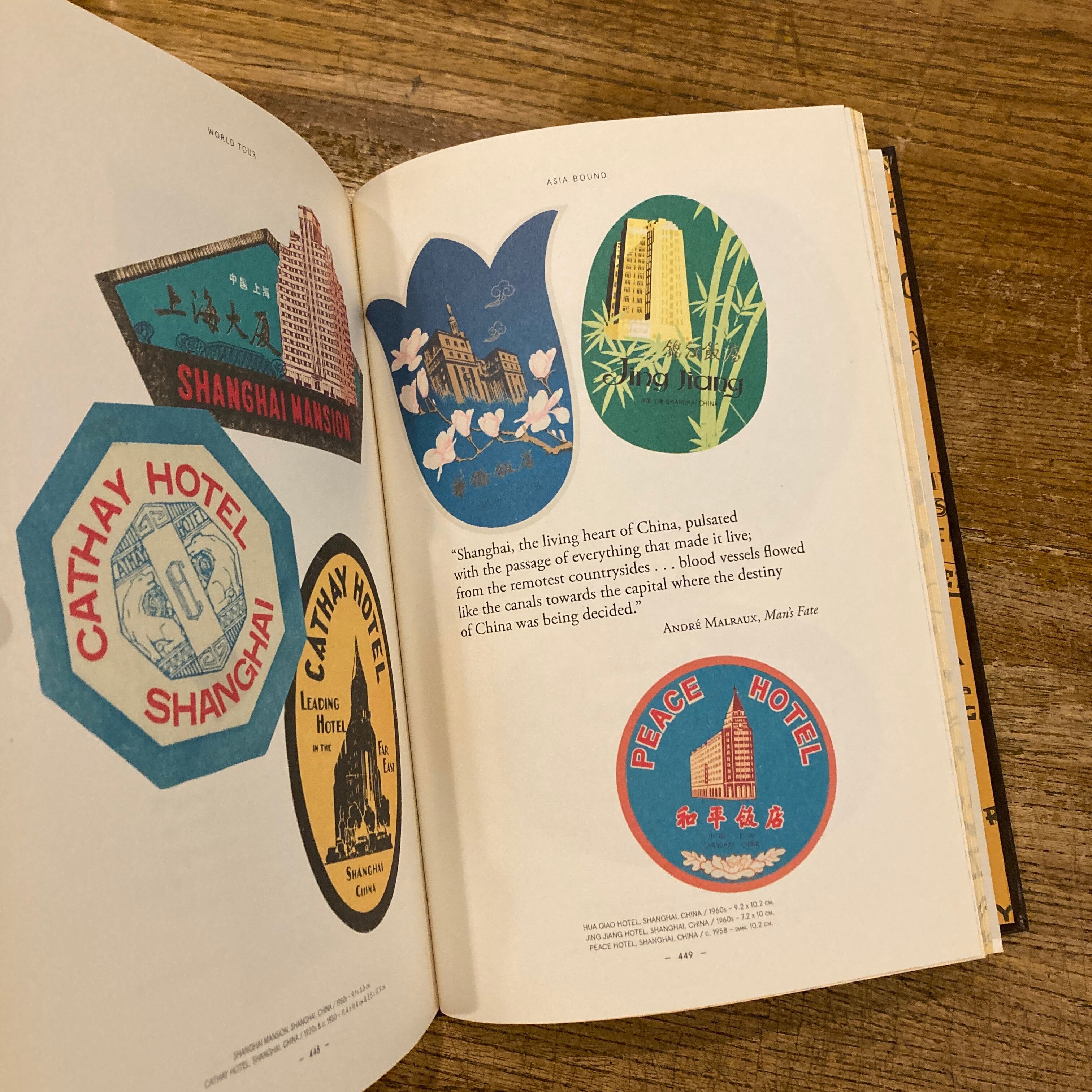 World Tour Vintage Hotel Labels From the Collection of Gaston