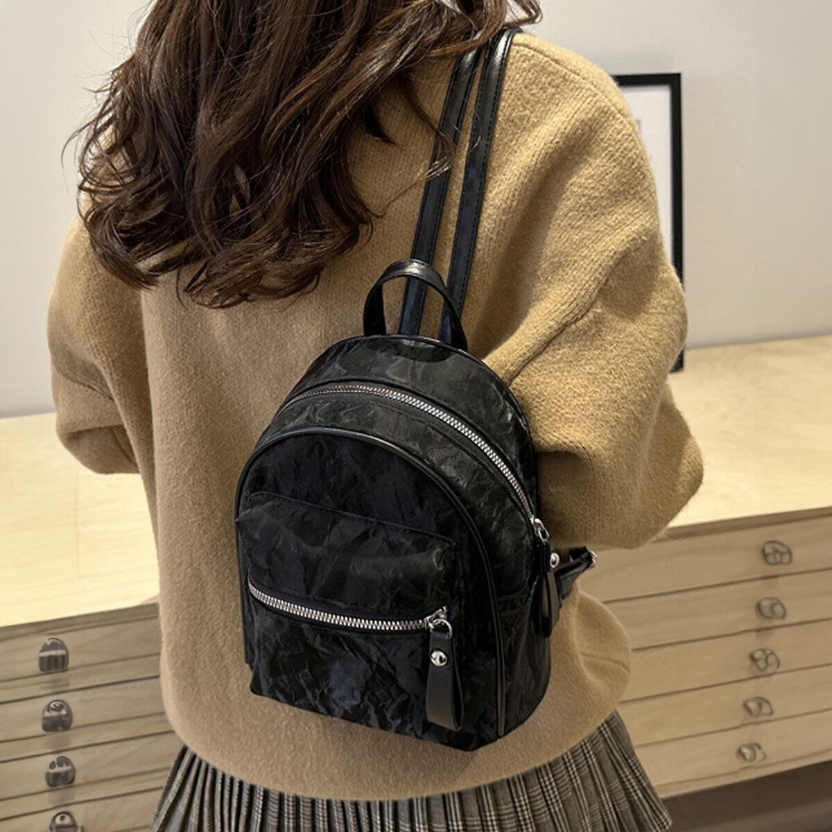 ミニリュック PUレザー レディース 韓国 小さめ 軽量 大人 かわいい リュック おしゃれ カジュアル 通勤 通学 マーブル柄 ミニバッグ 大人可愛い 大人女子