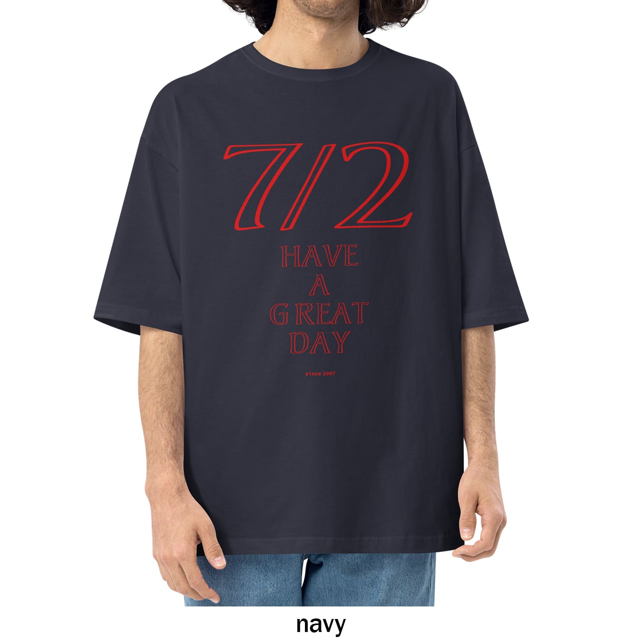seven twoロゴT 72 ユニセックス ビッグシルエット Tシャツ 全3色
