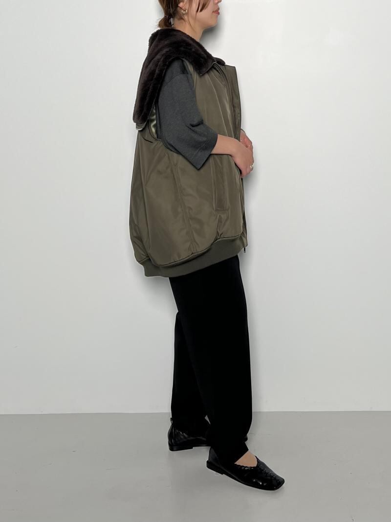 CHIGNON】フードZIPモッズベスト〔4744-042MK〕 | select clothes MIEL