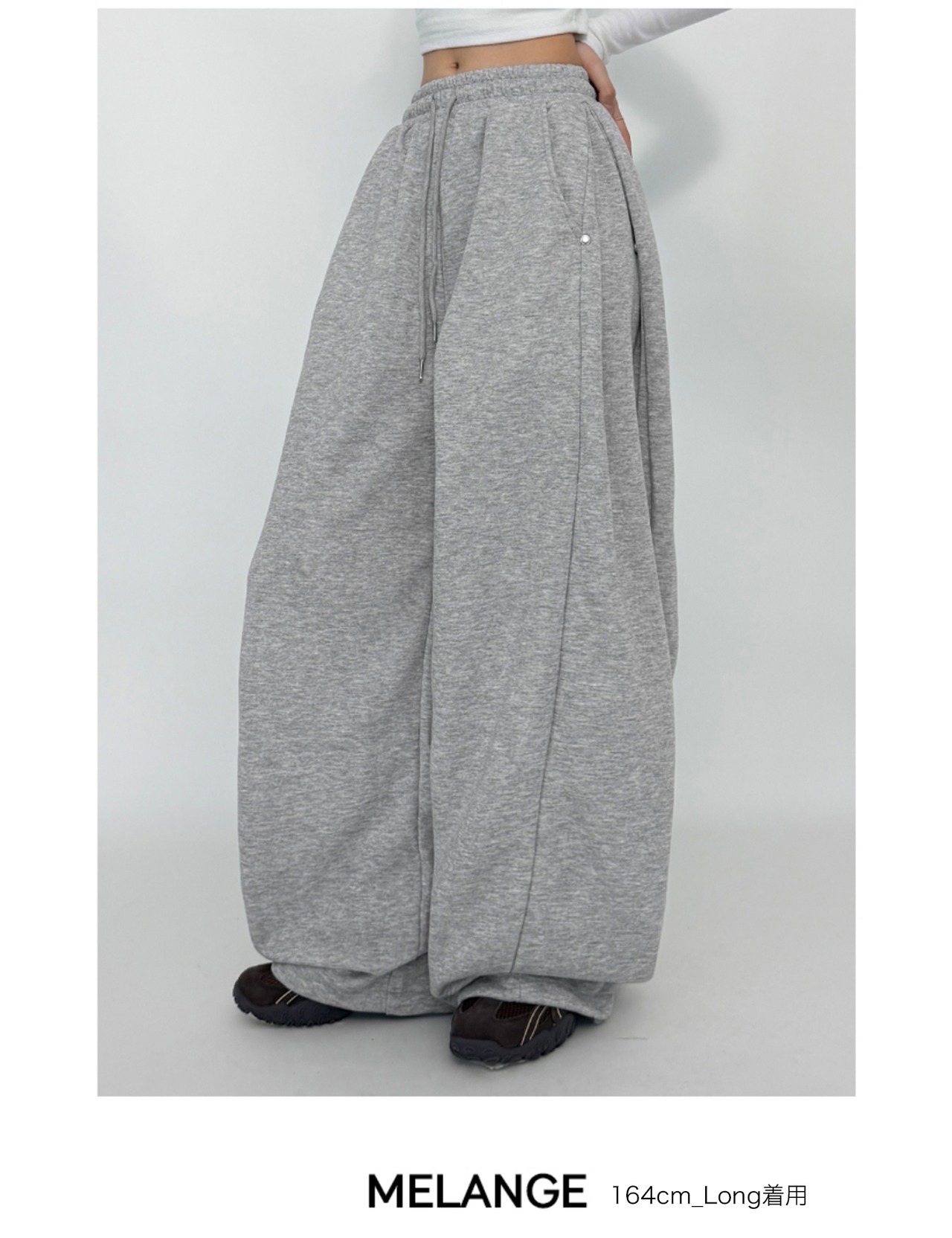 【新作5％OFF・3日間】Side-Pintuck Sweat Pants_7colors&2type