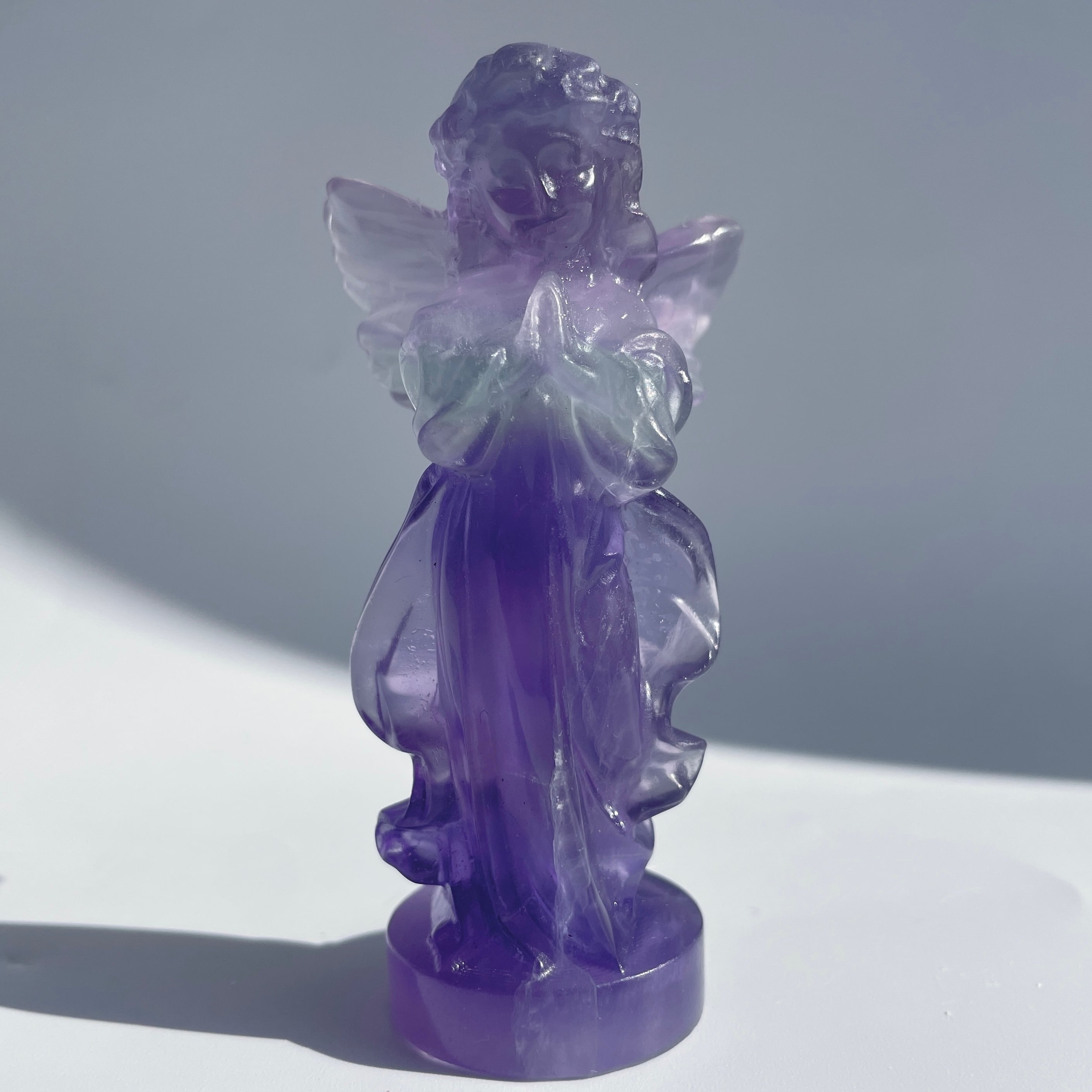 ブルーパープルフローライトのスイートエンジェル31◇ Fluorite Angel