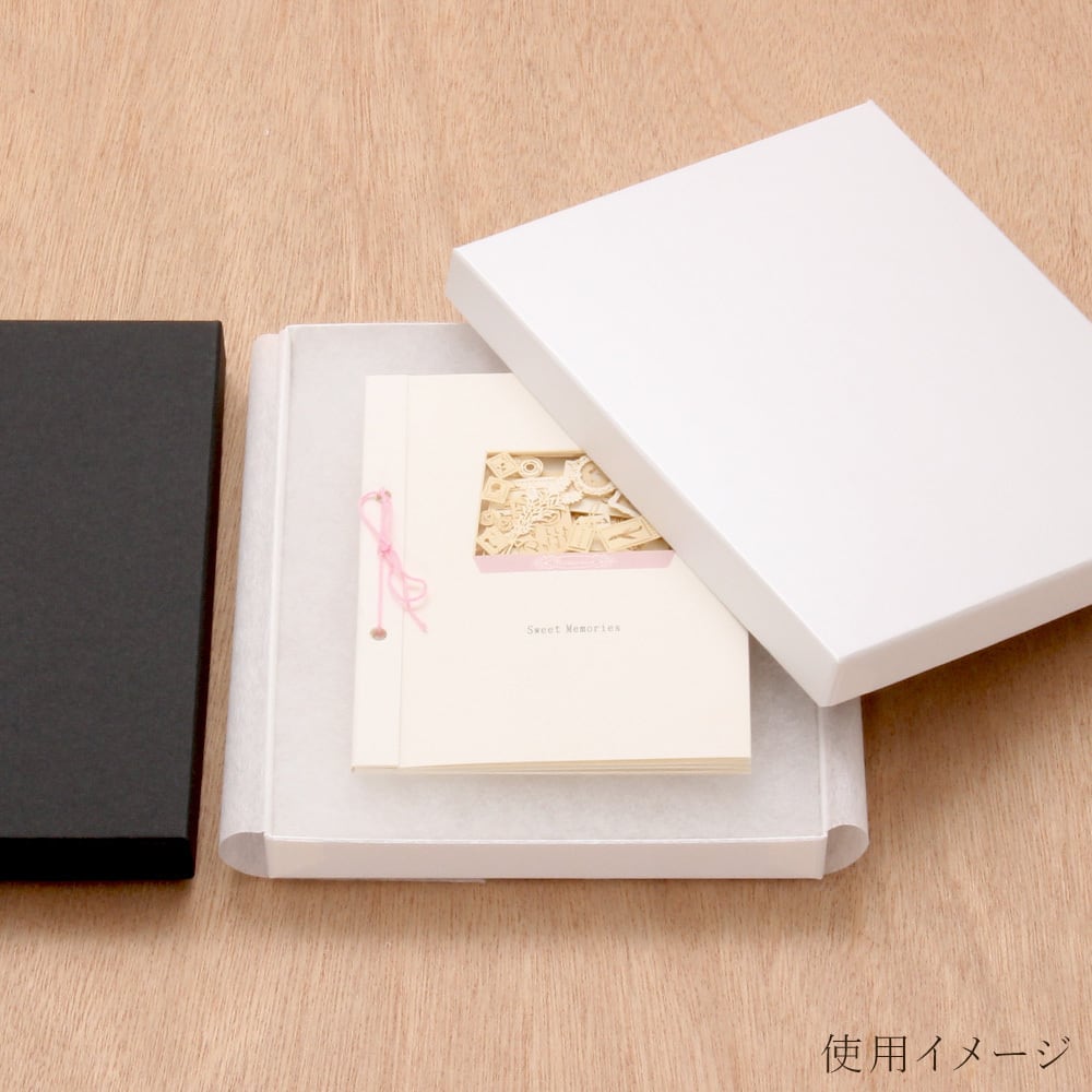 ギフトボックス 貼り箱 A6対応 綿・薄紙付 180×150×20mm 1個 | だいし