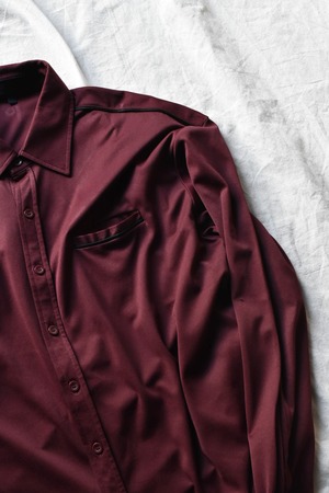 Bordeaux poly shirt