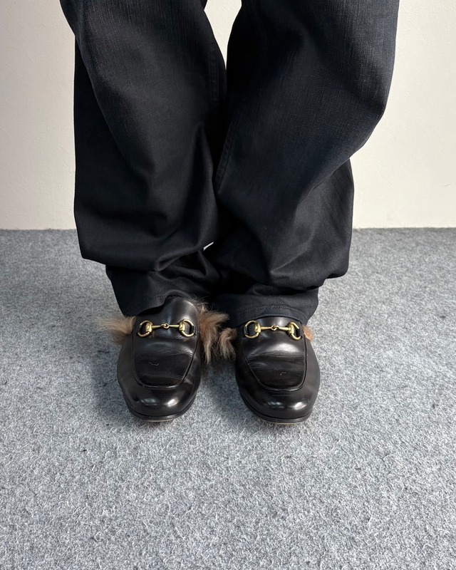 【GUCCI】princetown horsebit leather mule