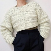 [Pattern] 木の実のパワースリーブカーディガン