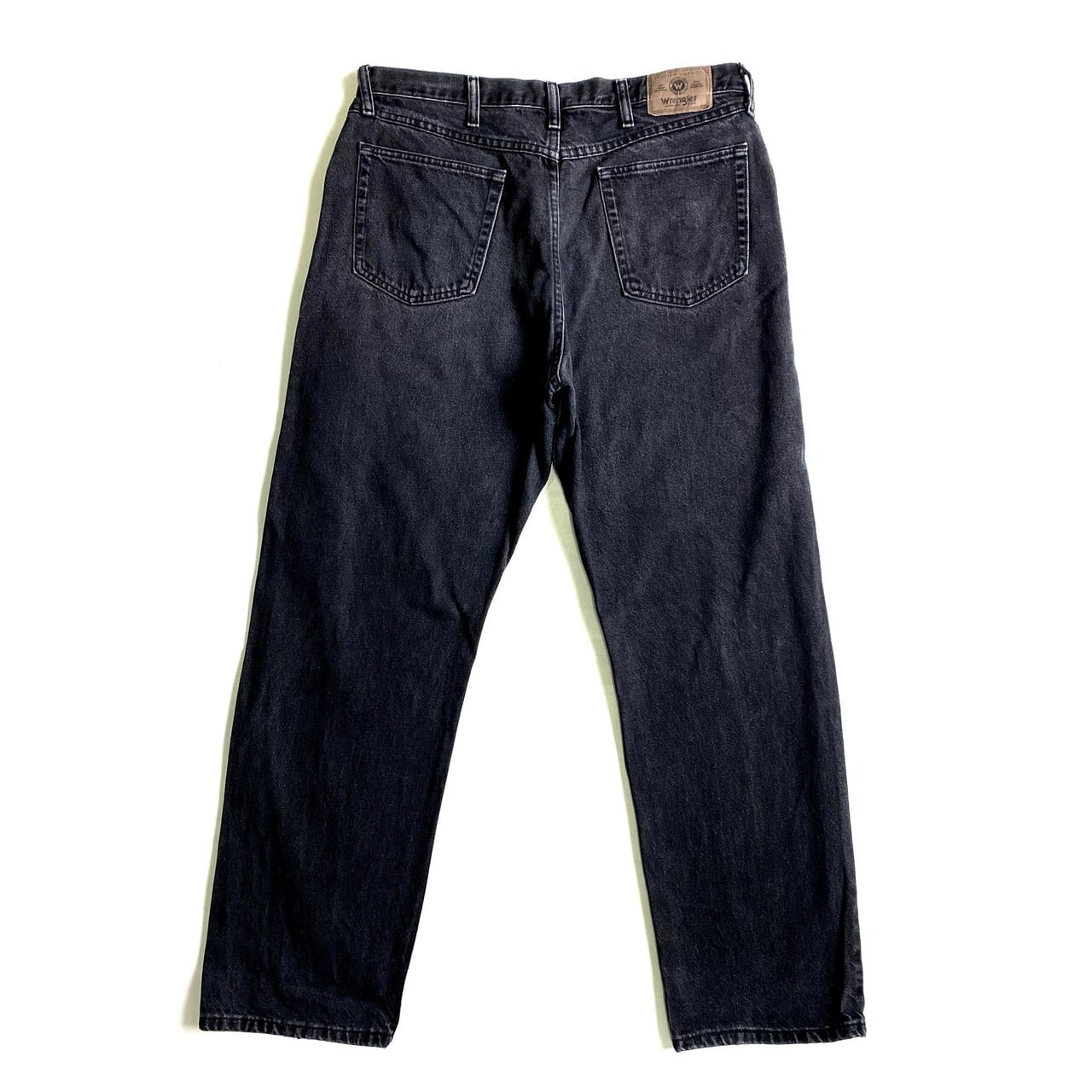 wunderlangブラックデニム3-4y 90年代 Wrangler ラングラー ストレート ブラックデニムパンツ