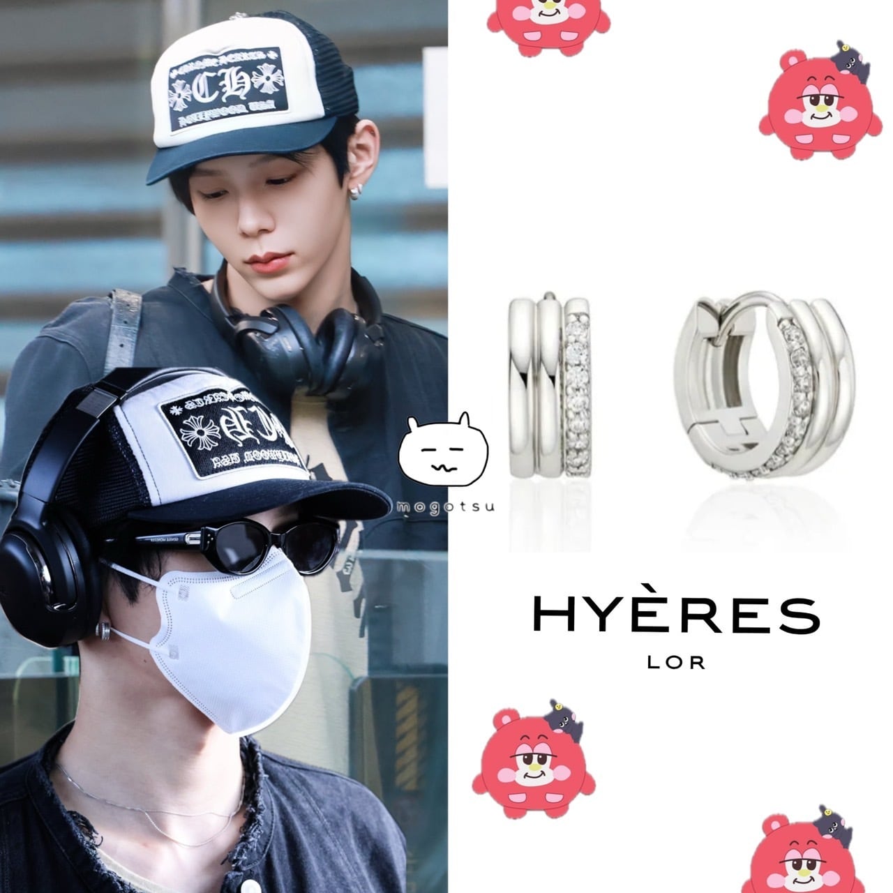 ☆RIIZE ショウタロウ 着用！！【HYERES LOR】Triple Silver(W) Pave