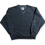 90s "RUSSELL” PRO Cotton Black Plain Color Sweat / "ラッセル” プロコットン 無地 黒 スウェット