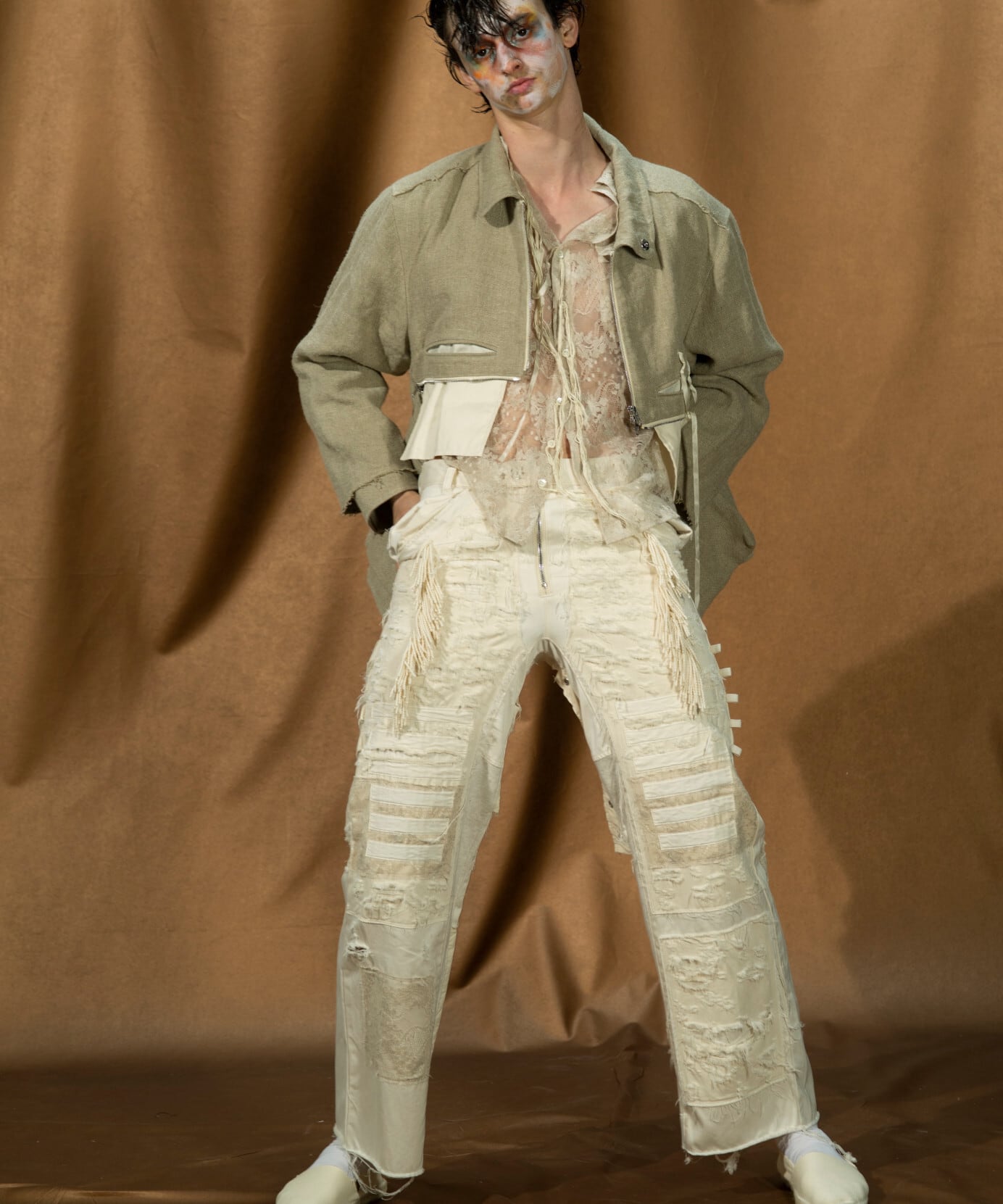 Midorikawa / MID26SS-BL01 CROSS BLOUSON (IVORY) | AfterSchool
