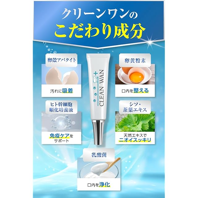 CLEAN WAN クリーンワン 犬 歯磨き ジェル 歯石取り 歯石除去