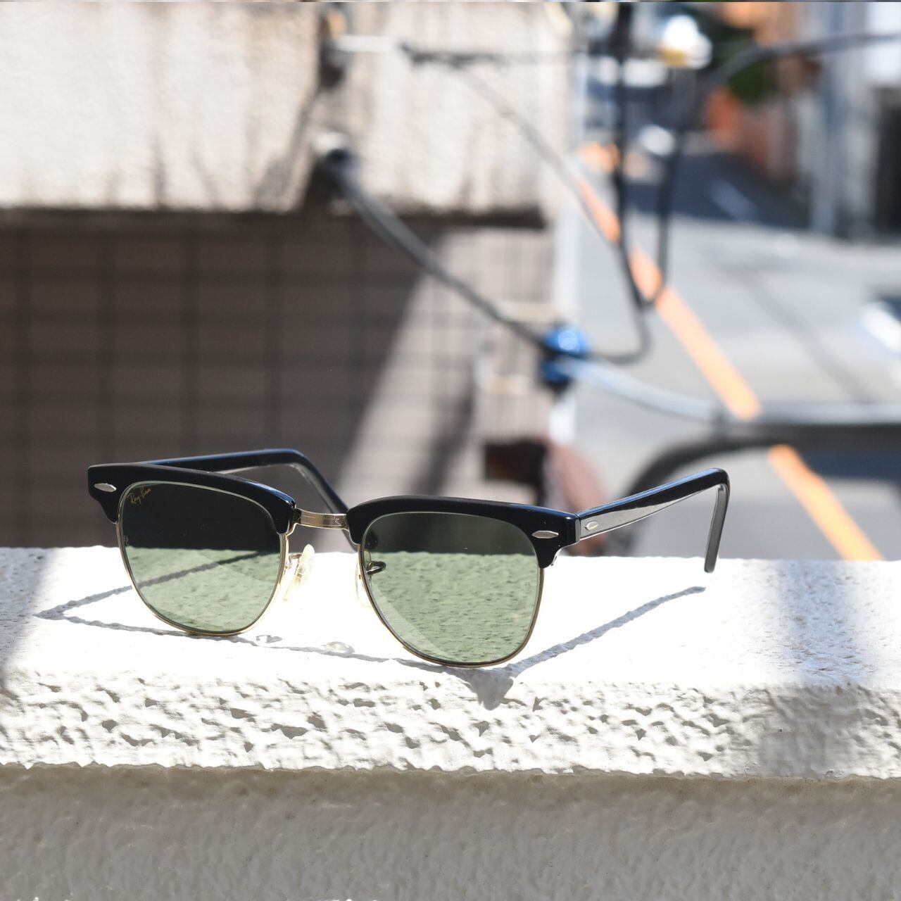 90s USA Vintage》Ray-Ban Clubmaster / ブラック / Bausch & Lomb製