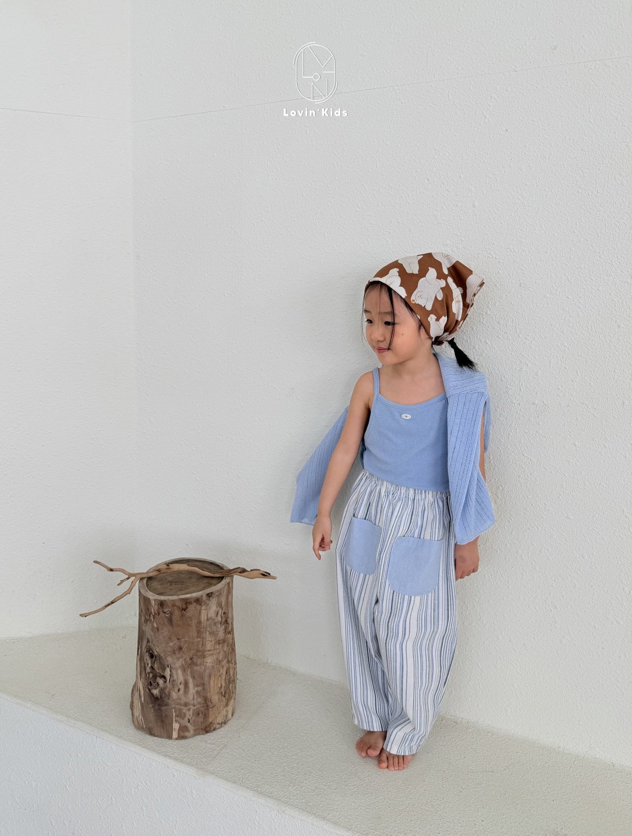 [Lovin' Kids] Monostripe Pants / [러빈] 모노스트라이프팬츠