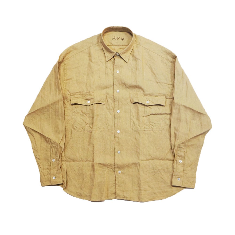 Porter Classic ポータークラシック ROLL UP LINEN SHIRT FRENCH