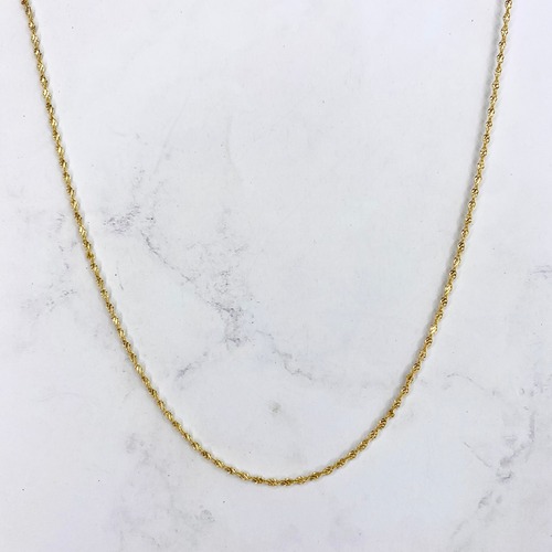 【14K-3-47】18inch 14K real gold chain necklace